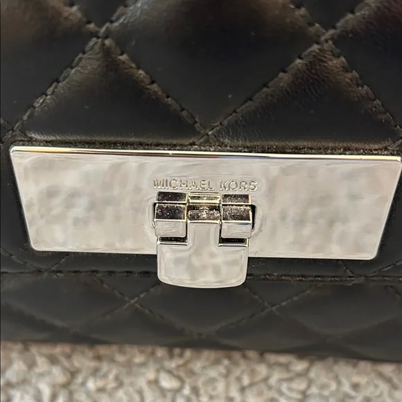 Michael Kors Black Quilted Purse - Picture 3 of 12